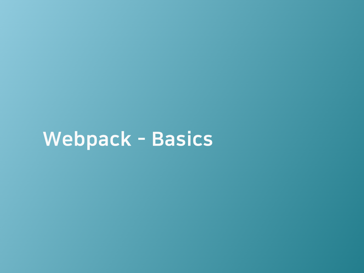 Webpack basics 